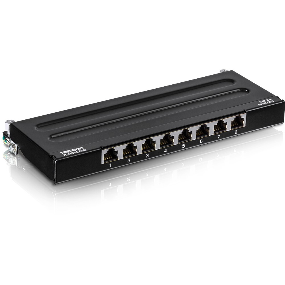 Trendnet TC-P08C6AS panel de parcheo 0.5U - Trendnet TC-P08C6AS, 10