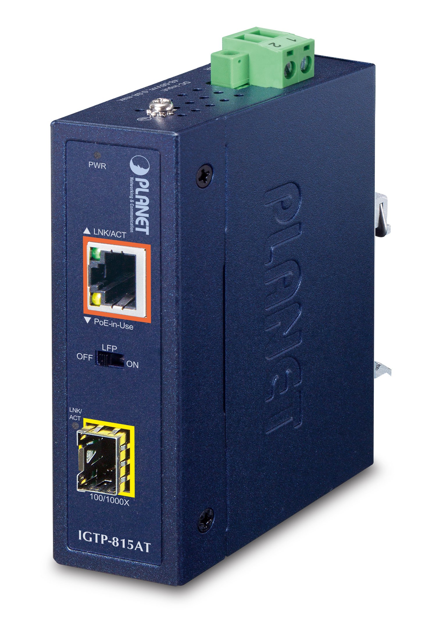 PLANET IGTP-815AT network media converter 1000 Mbit/s Blue - PLANET