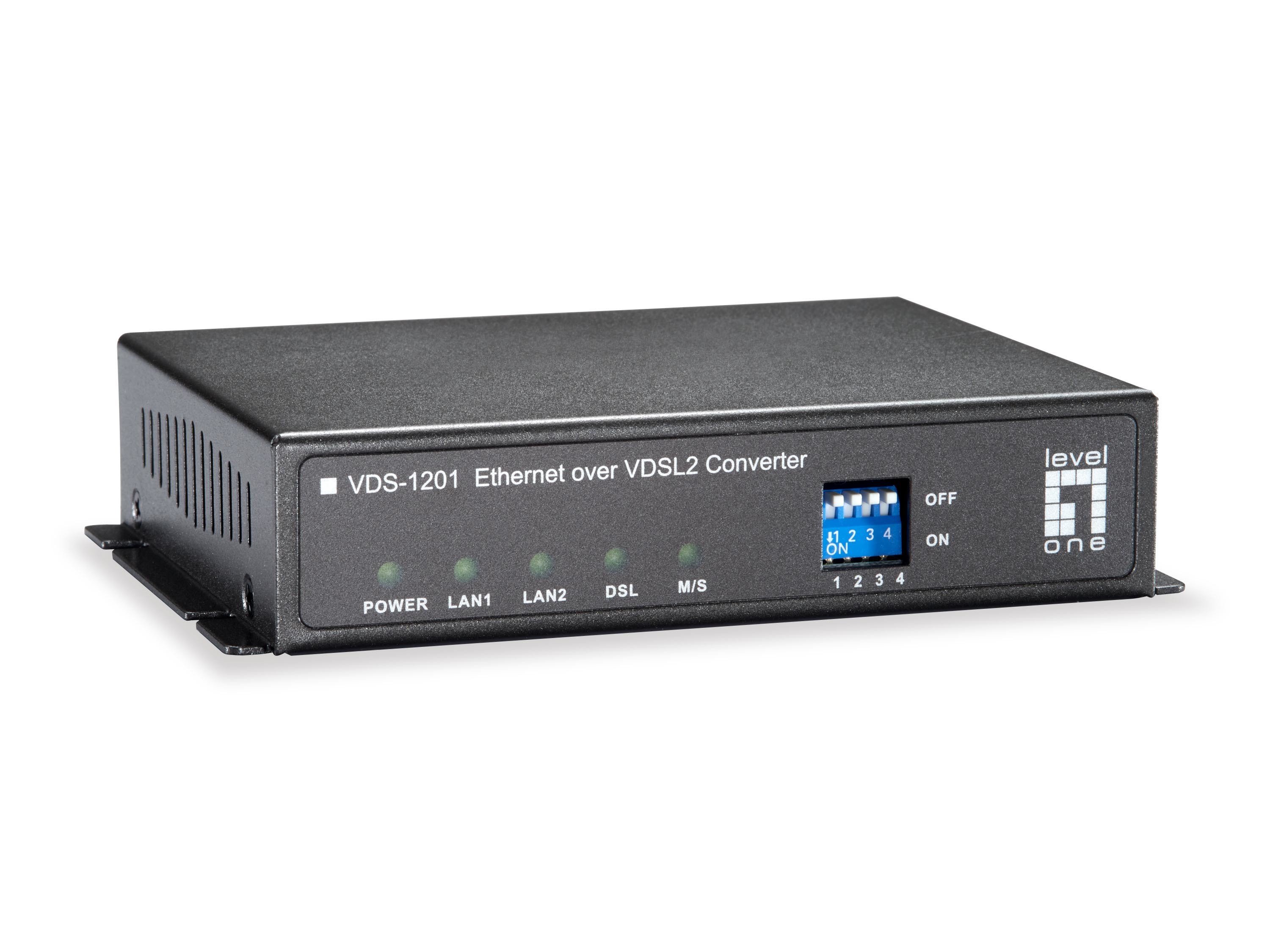 LevelOne VDS-1201 convertitore multimediale di rete 100 Mbit/s Nero -