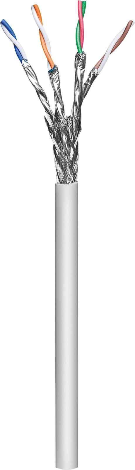 INTELLINET Verlegekabel Cat6a SFTP 100m Rolle LS0H AWG23 gra