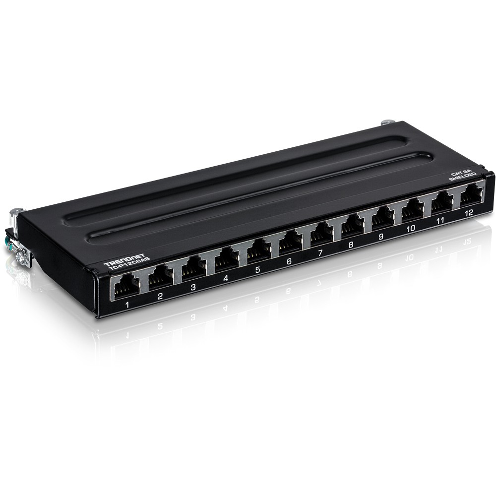 Trendnet TC-P12C6AS patch panel 0.5U - Trendnet TC-P12C6AS, 10