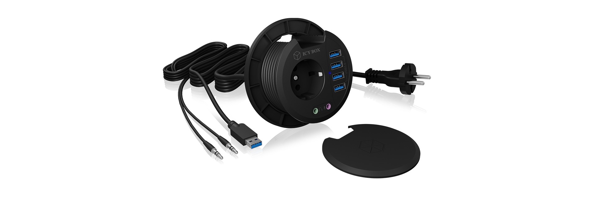 ICY BOX IB-HUB1430 - 4 Port USB 3.2 Gen 1 Tisch-Hub