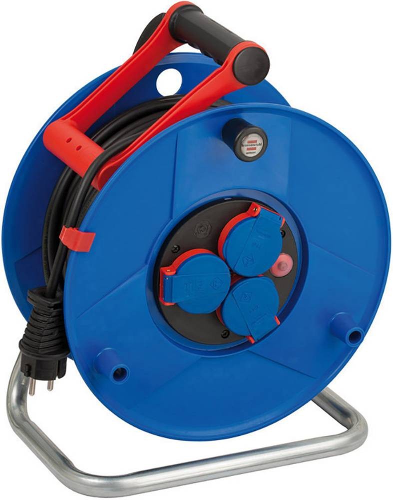 Brennenstuhl 1208590 Kabeltrommel 50m Schwarz Schutzkontakt-Stecker