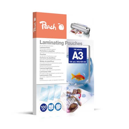 Peach 510297 plastificador 100 pieza(s) - Peach 510297, Transparente,