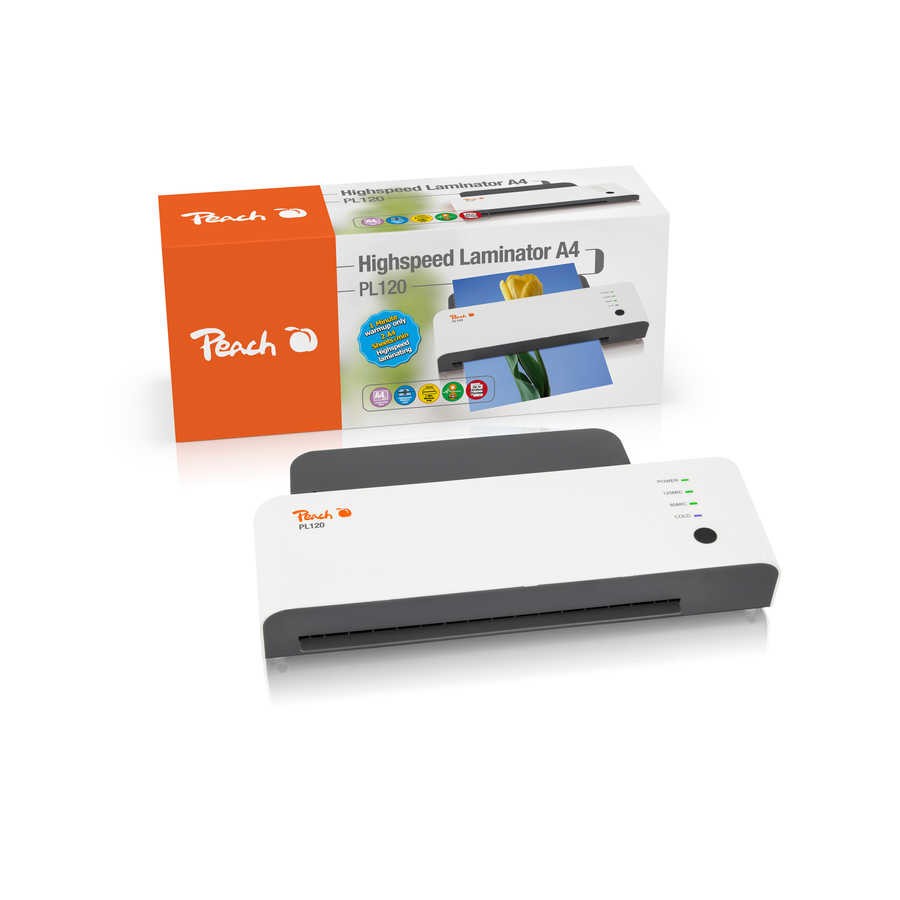 Peach PL120 laminator Hot laminator 600 mm/min White - Peach PL120,