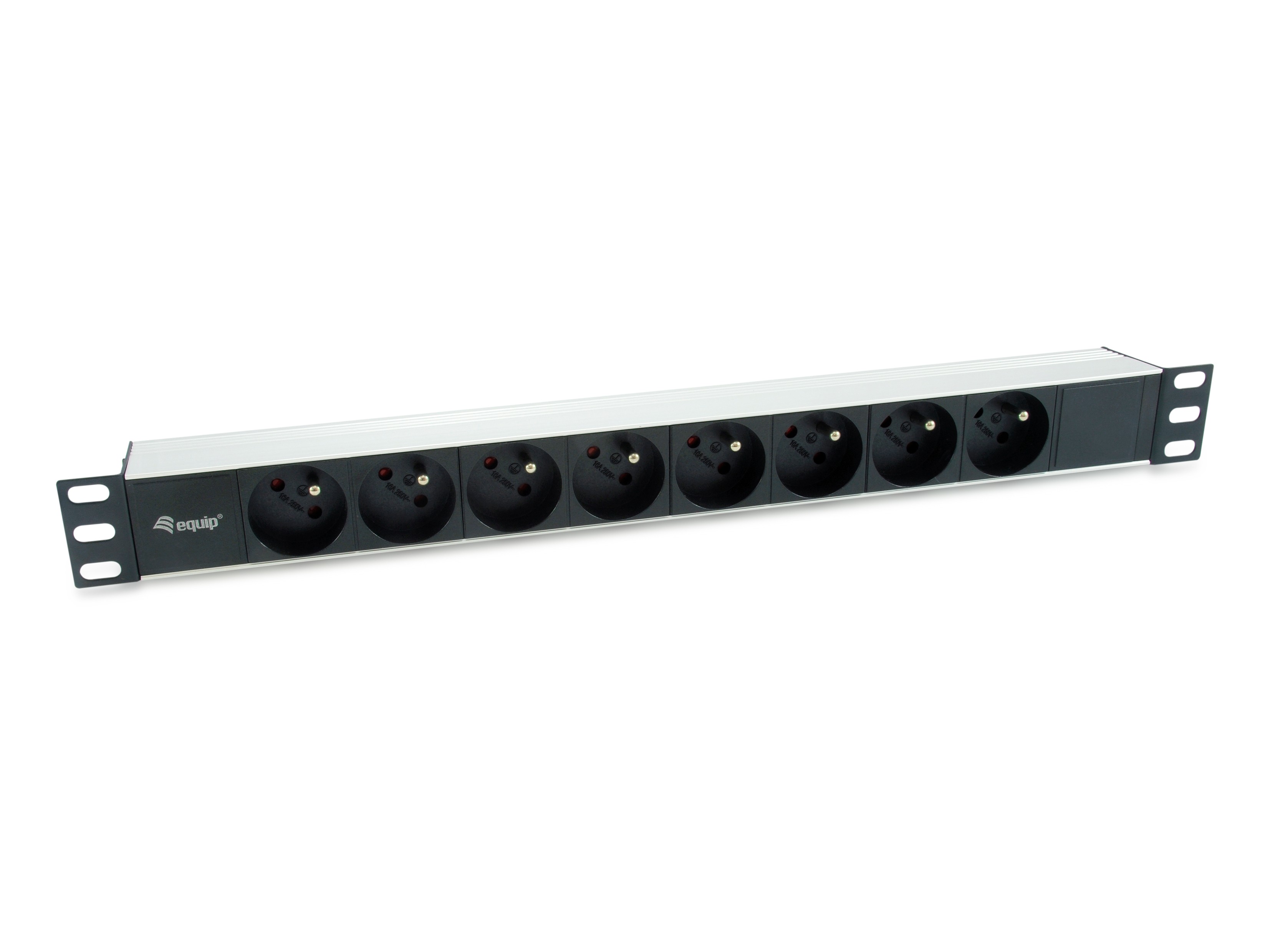 Equip Steckdosenleiste 19"(1HE)8fach CEE7/7 1.8m Kabl.(Fr)si