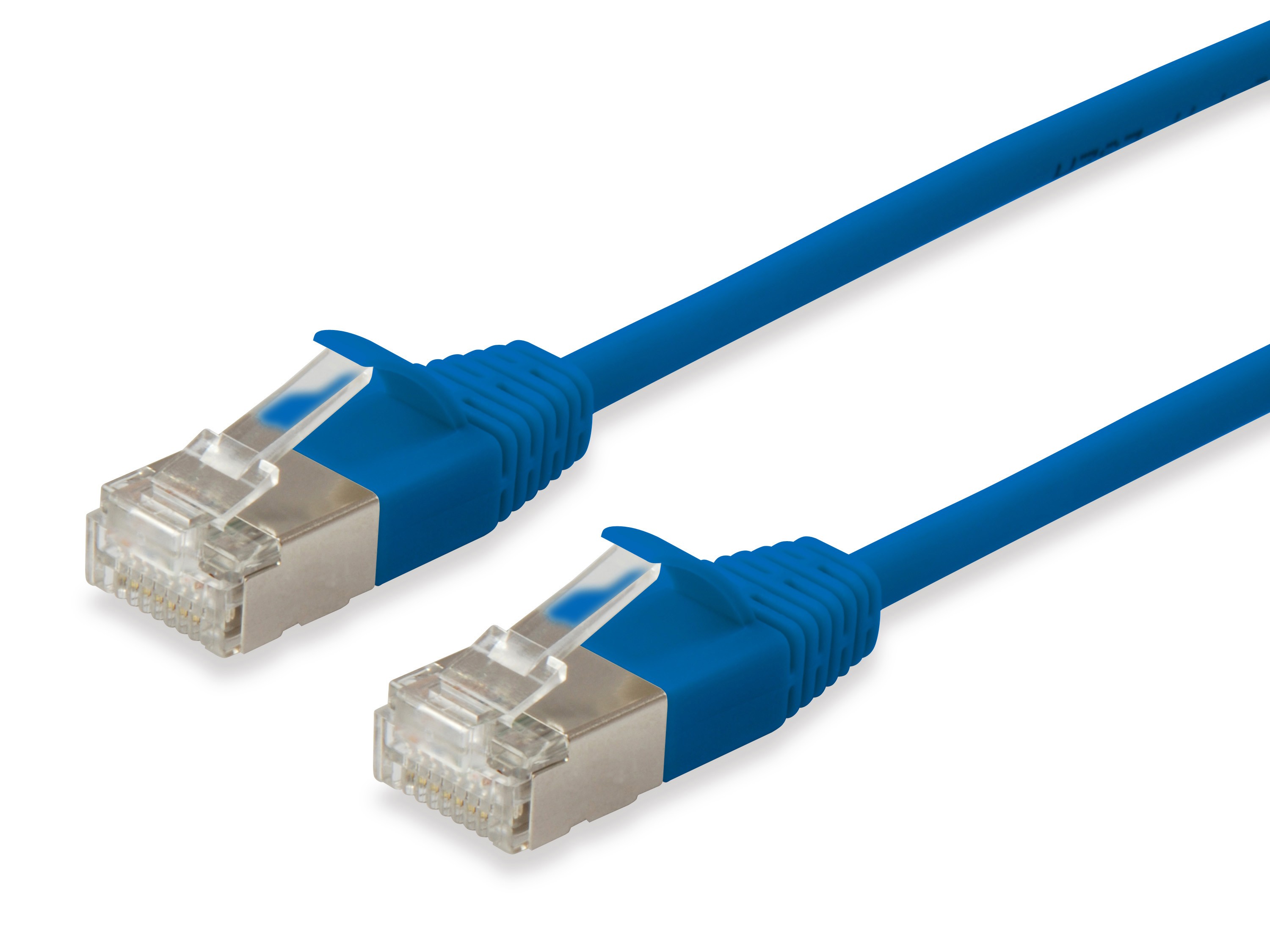 Equip Cat.6A F/FTP Slim Patch Cable, 20m, Blue - Equip Cat.6A F/FTP