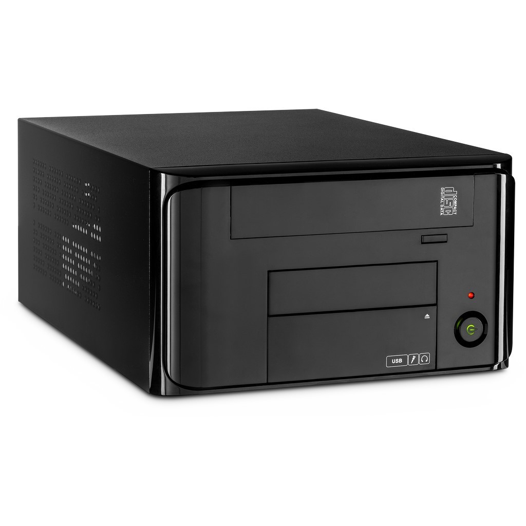 Inter-Tech MI-008 ITX Nero - Inter-Tech MI-008 ITX, PC, Nero, Mini-