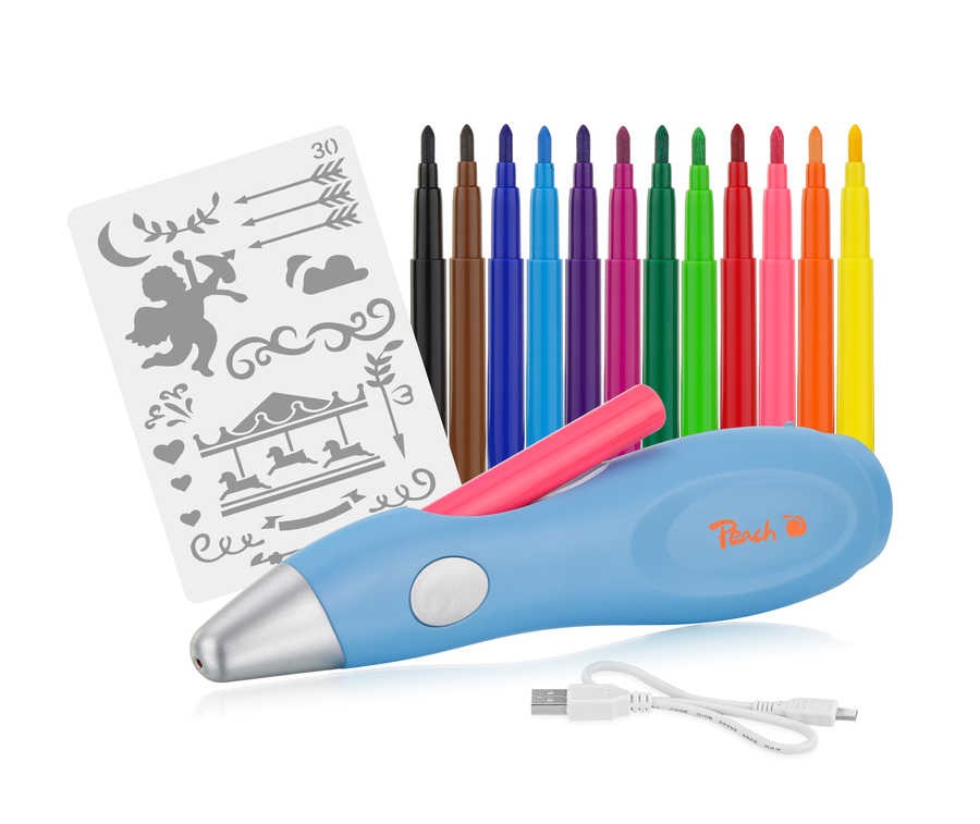 Peach PO150 - Peach PO150, Marker airbrush, Batteries required, Blue