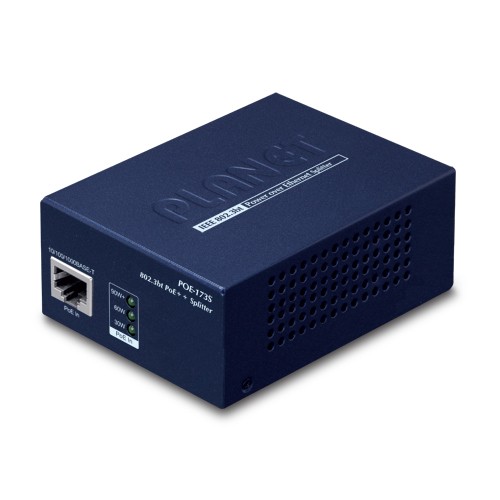 PLANET POE-173S network splitter Power over Ethernet (PoE) Black -