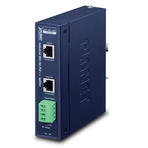 PLANET IPOE-173S divisor de red Energía sobre Ethernet (PoE) Azul -
