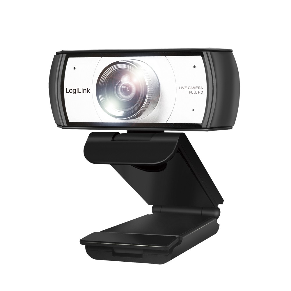 LogiLink Konferenz HD-USB-Webcam mit Dual-Mikrofon, 120 Grad