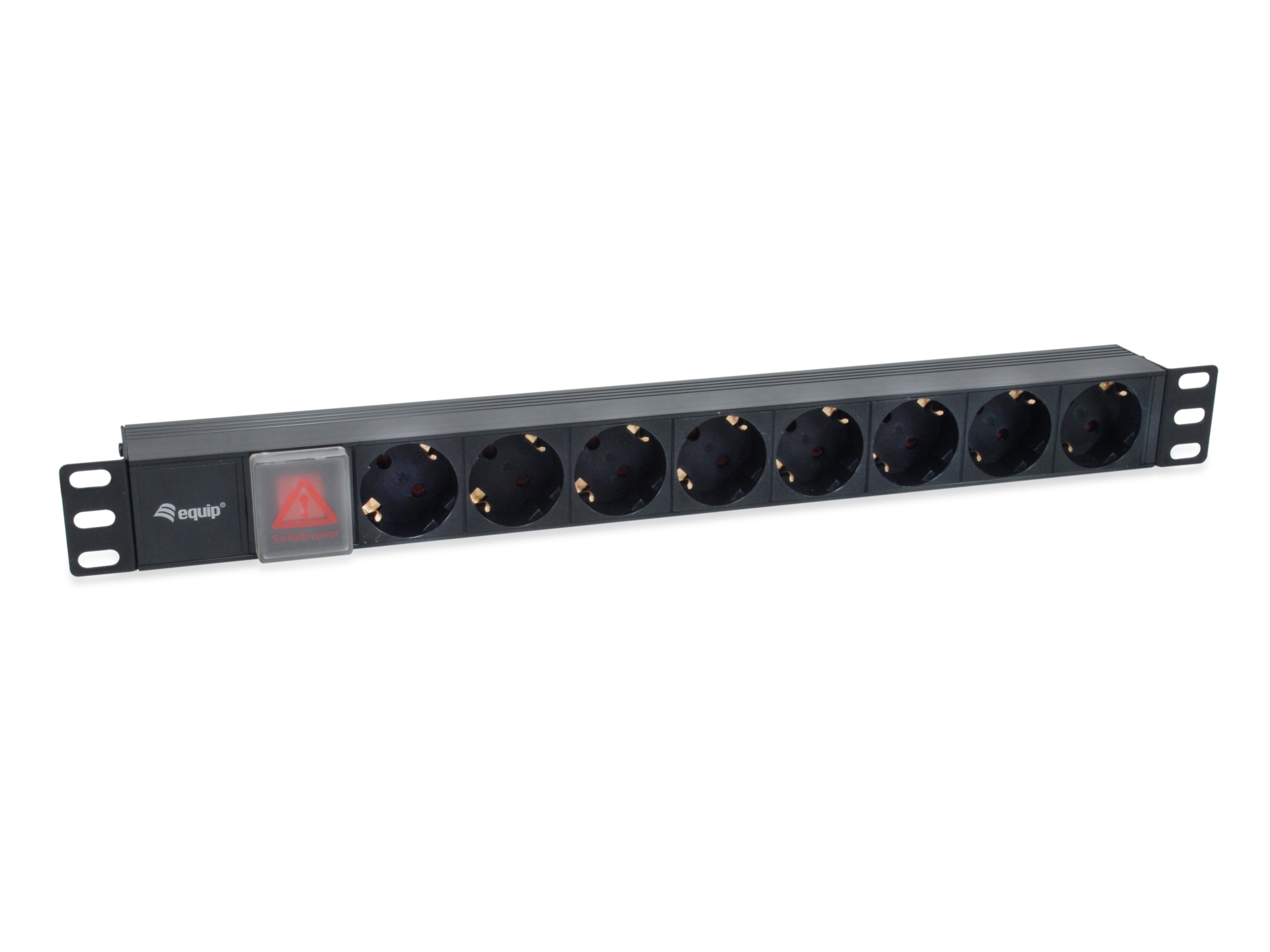 Equip 8-Outlet German Power Distribution Unit with IEC C14 plug -