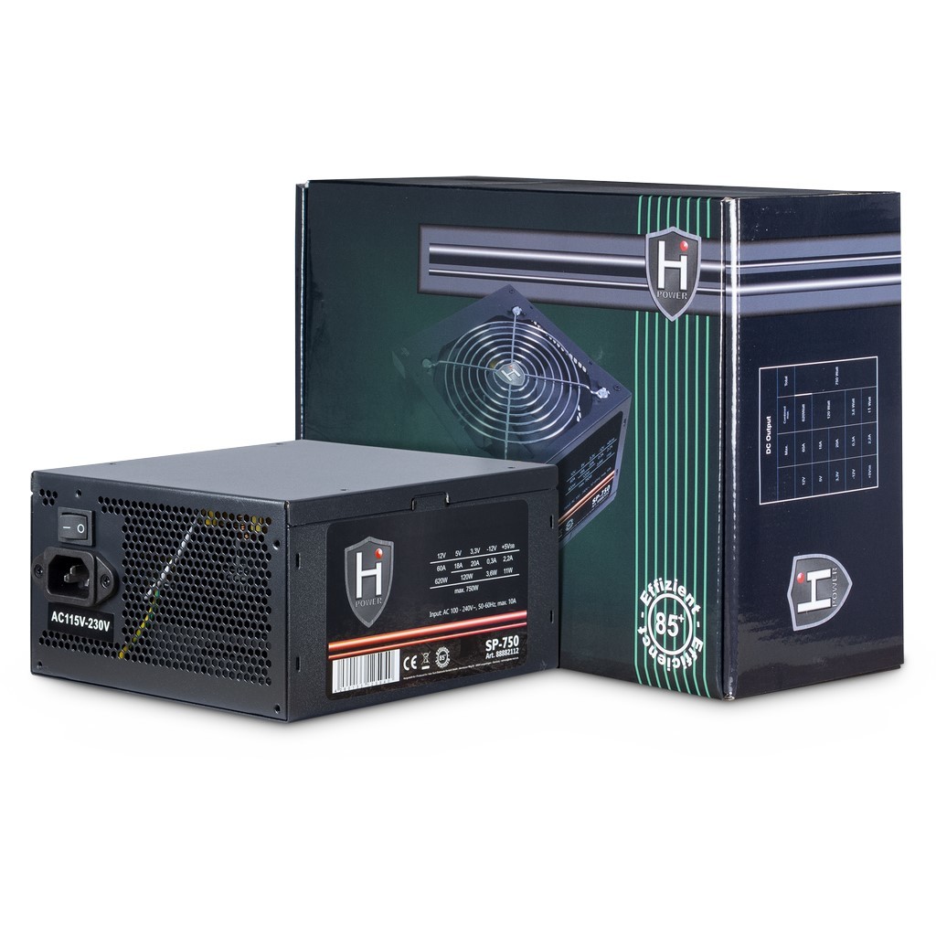 Inter-Tech HIPOWER SP-750 power supply unit 750 W 20+4 pin ATX ATX