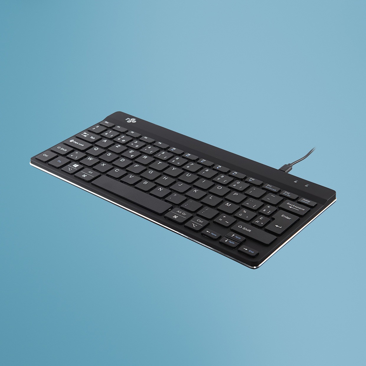 R-Go Tastatur Compact Break BE-Layout verkabelt schwarz