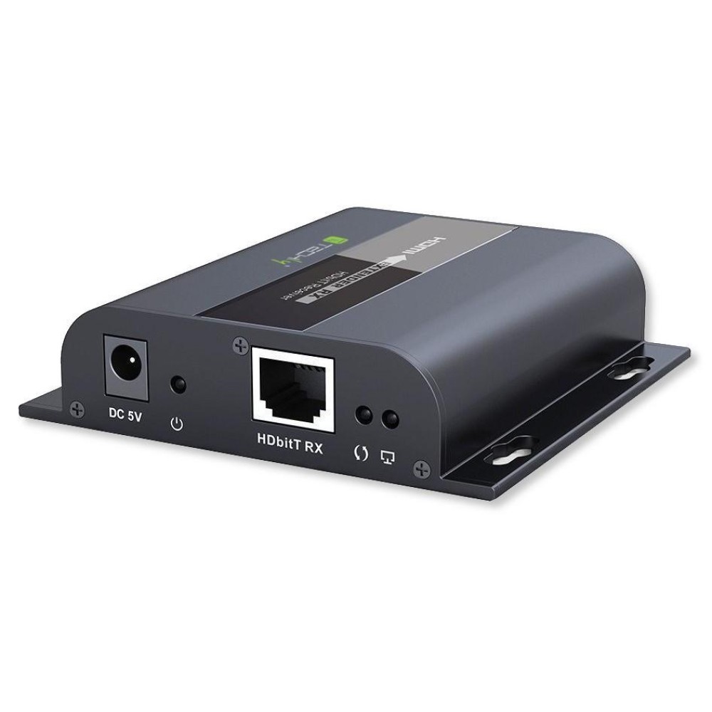 Techly IDATA EXTIP-383RV4 extension audio/video Récepteur AV Noir -