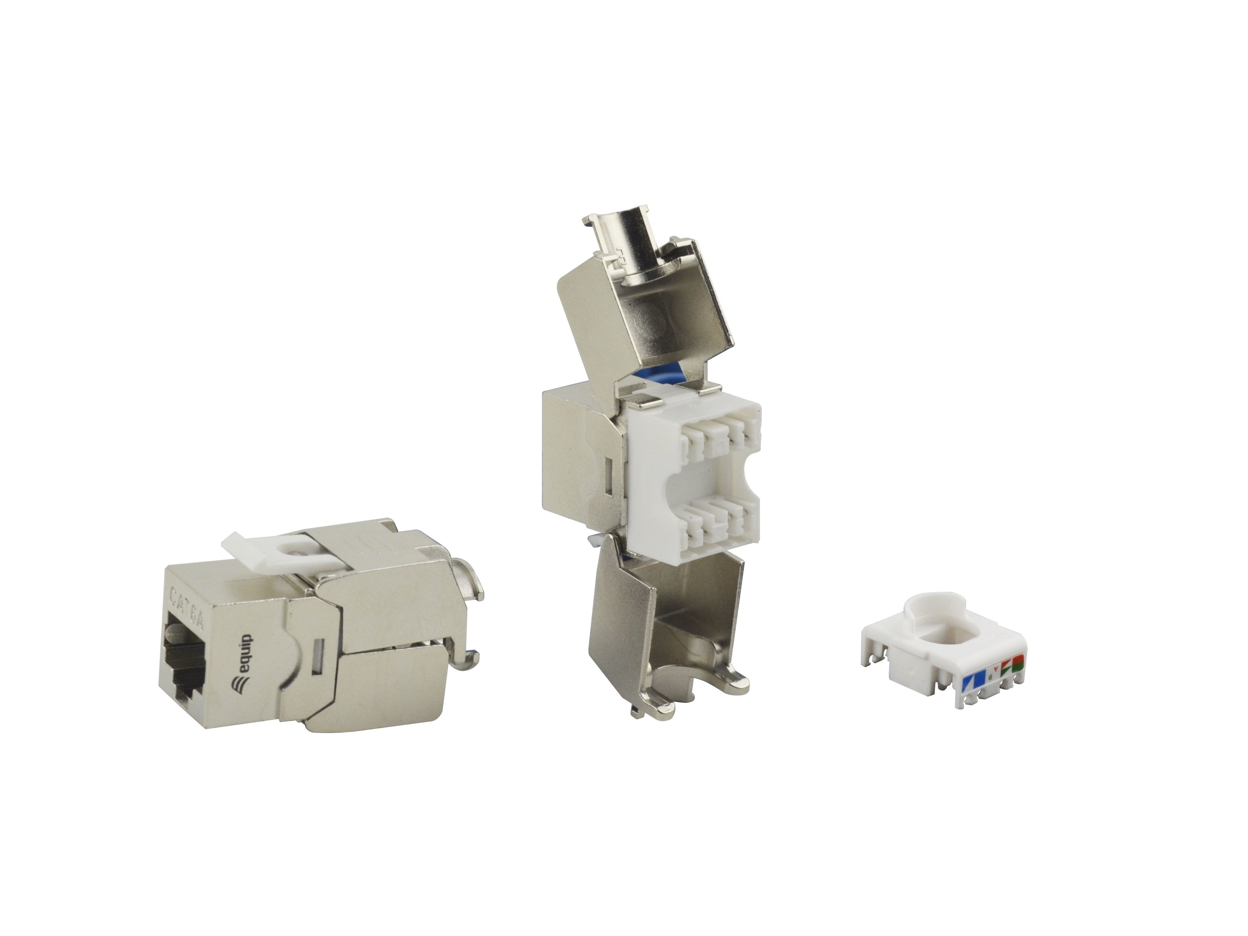 Equip 767222 modulo Keystone - Equip 767222, Piatto, Argento, RJ-45,