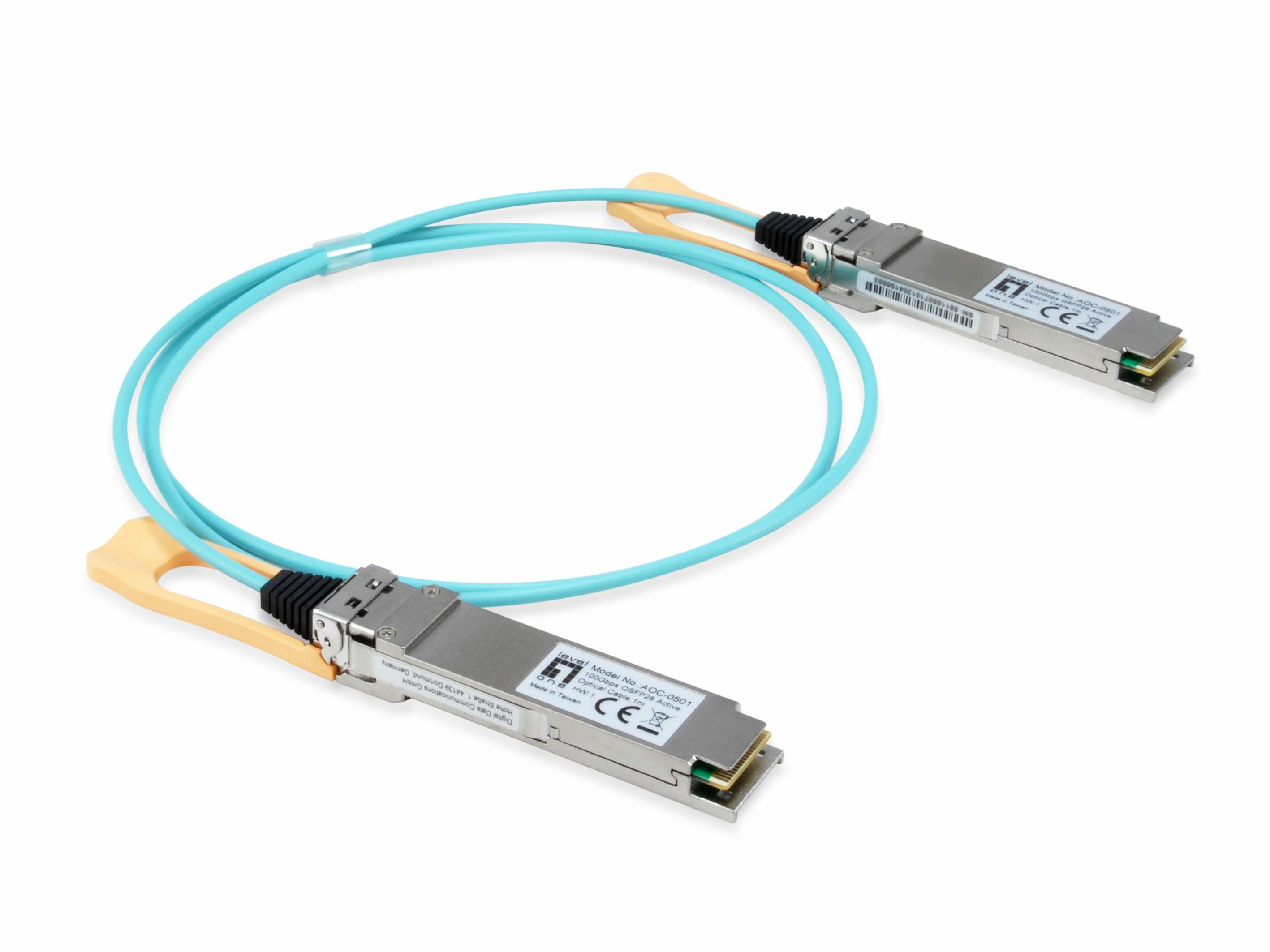 LevelOne QSFP28 Kabel Active Optical 100Gbps 4xEDR 1.00m