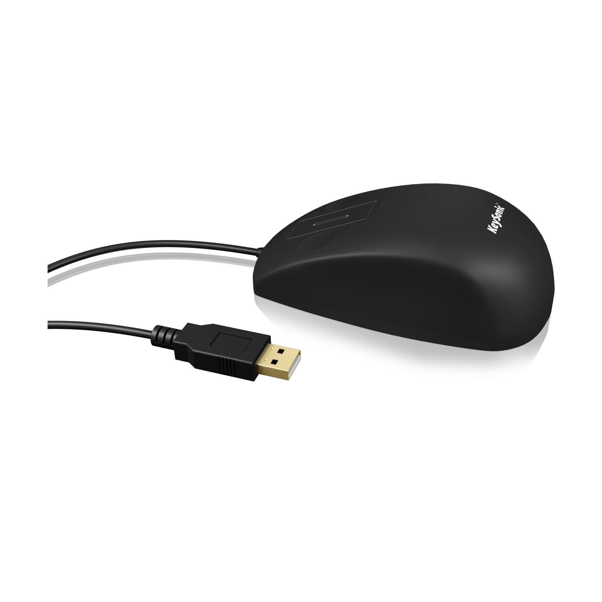 KeySonic KSM-5030M-B mouse Office Ambidextrous USB Type-A - KeySonic