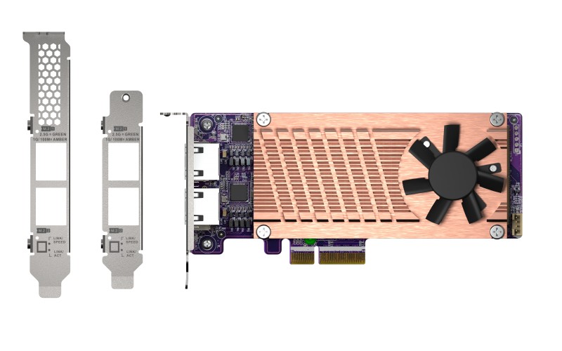 QNAP QM2-2P2G2T adaptador y tarjeta de red Interno Ethernet 2500 Mbit/