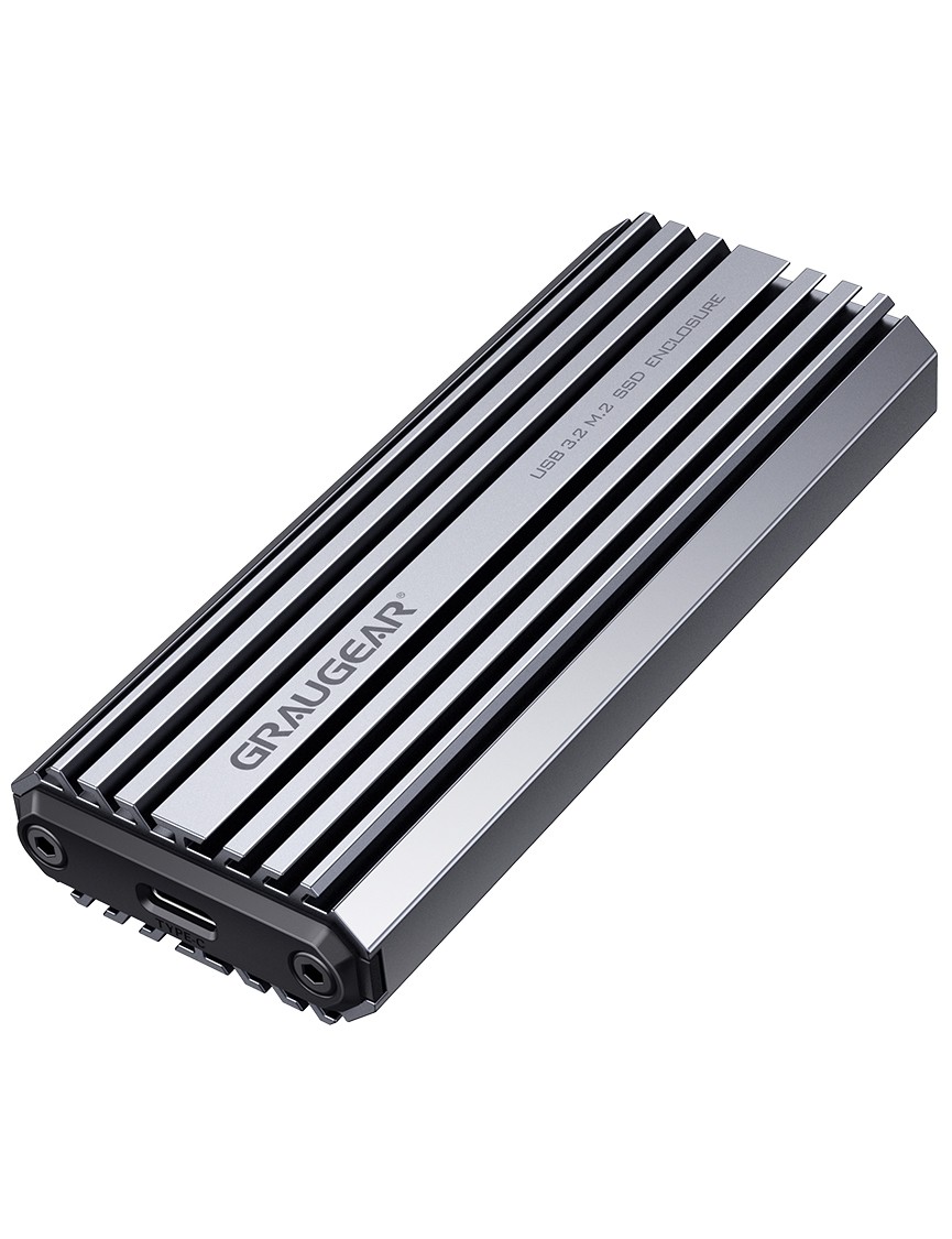 GRAUGEAR externes Gehäuse USBC-C M.2NVMe SSD PCIe3.0 10Gbit retail