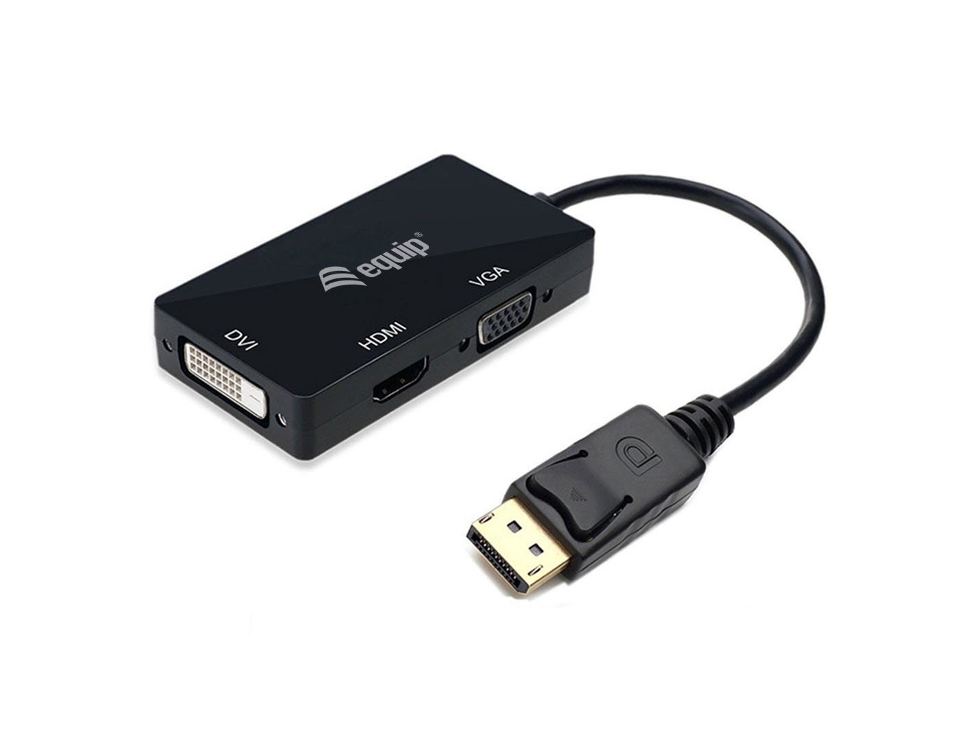 Equip DisplayPort to VGA / HDMI / DVI Adapter - Equip DisplayPort to