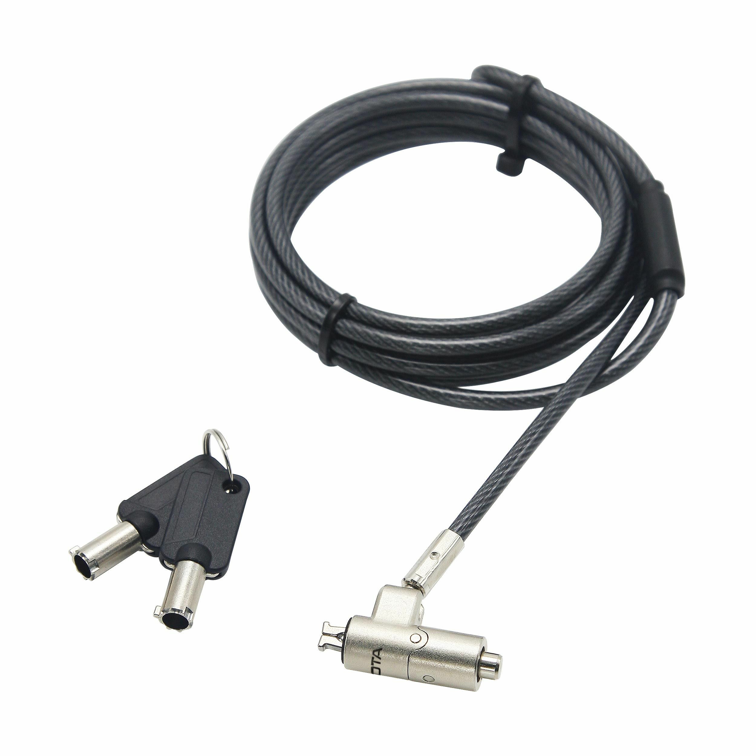DICOTA D31886 câble antivol Noir, Argent 2 m - DICOTA D31886, 2 m,