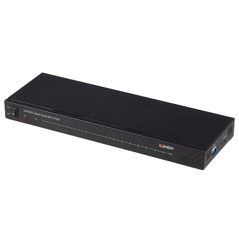 Lindy Splitter HDMI 4K60, 16 ports - Lindy Splitter HDMI 4K60, 16