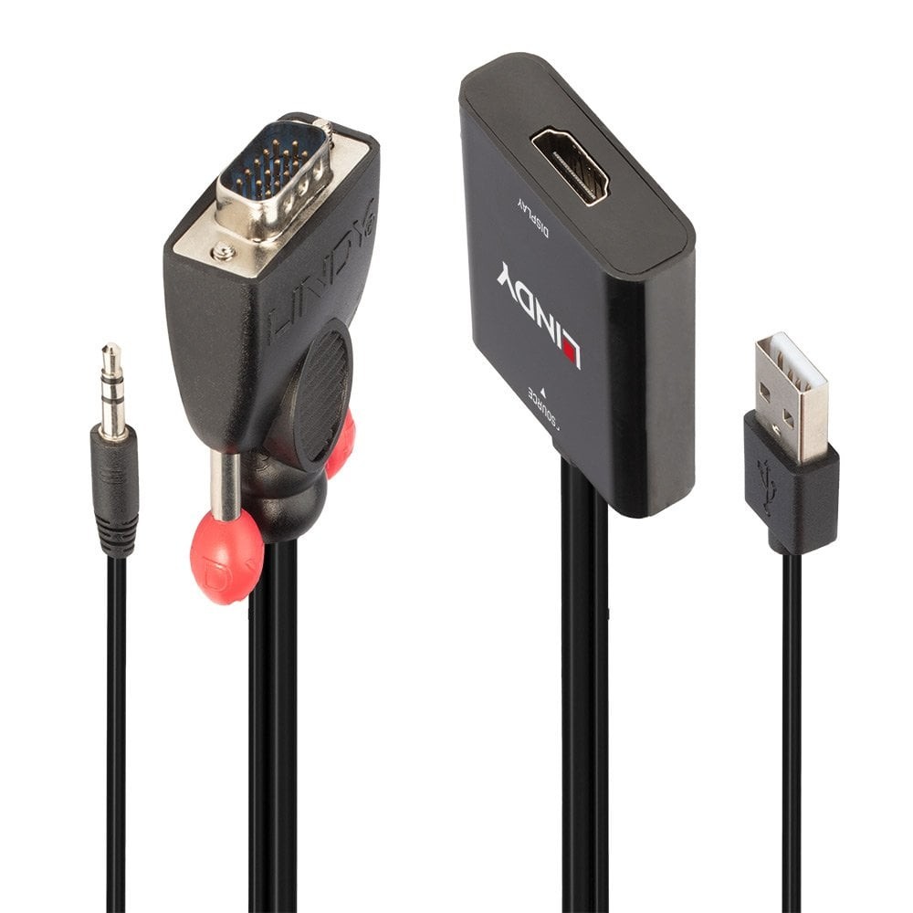 Lindy VGA and Audio to HDMI Converter - Lindy VGA and Audio to HDMI