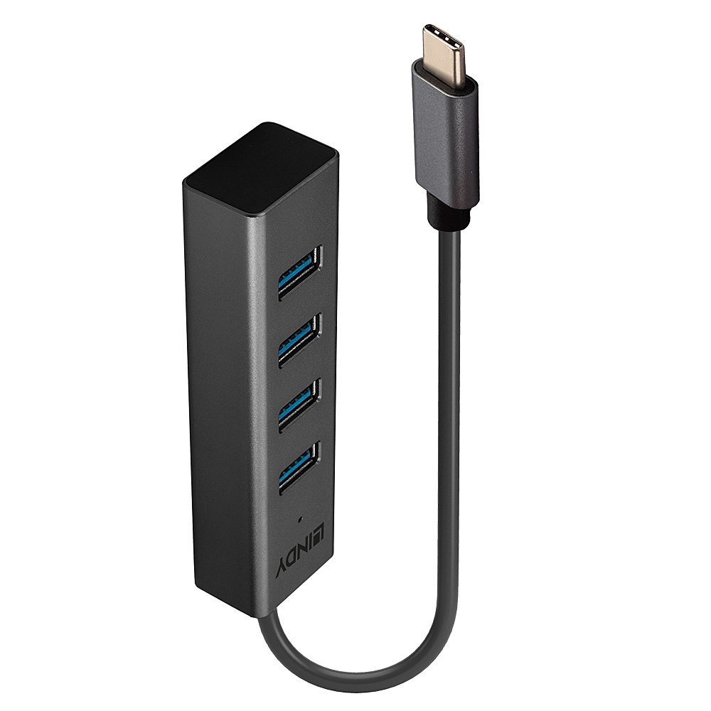 Lindy 4 Port USB 3.2 Type C Hub - Lindy 4 Port USB 3.2 Type C Hub,
