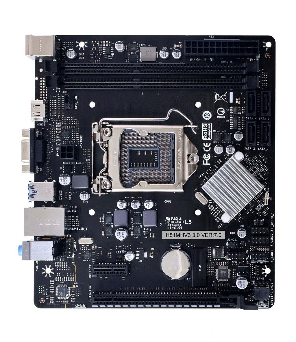 Biostar H81MHV3 3.0 H81 Intel H81 LGA 1150 (Emplacement H3) micro