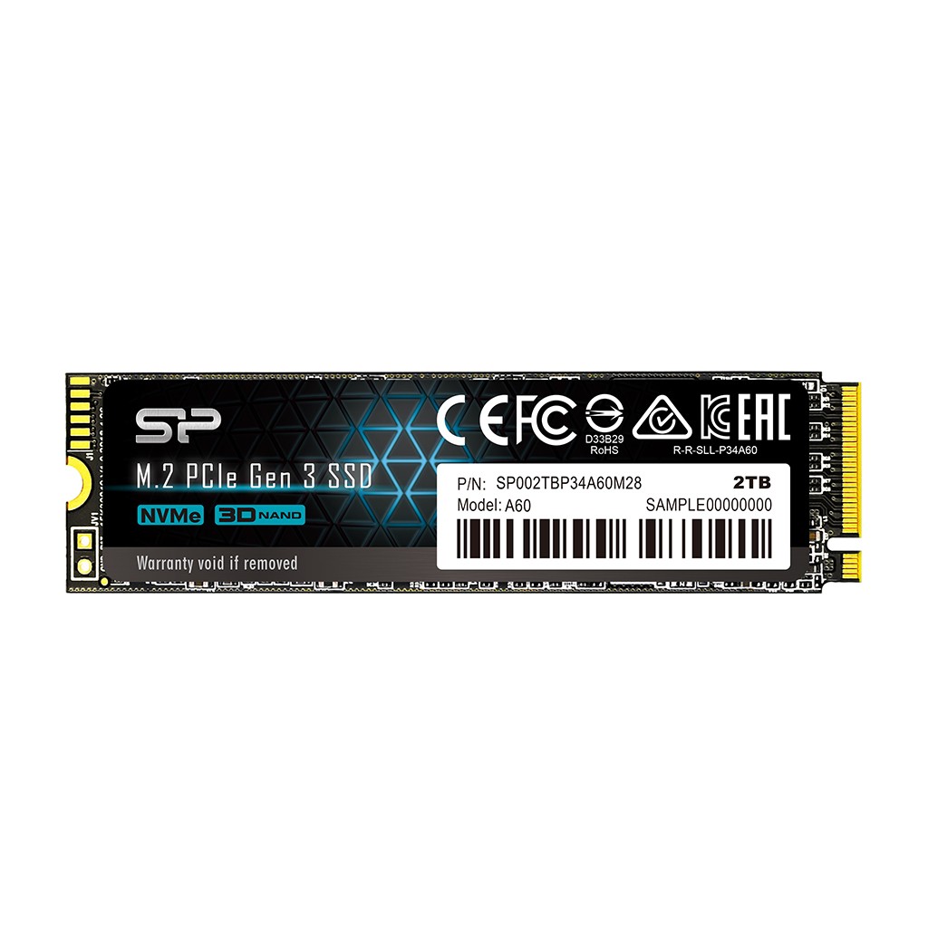 Silicon Power P34A60 2 To M.2 PCI Express 3.0 NVMe 3D NAND - Silicon