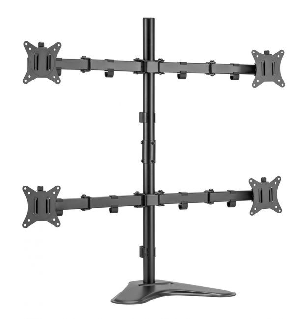 Equip 17"-32" Articulating Quad Monitor Tabletop Stand - Equip 17"-32"