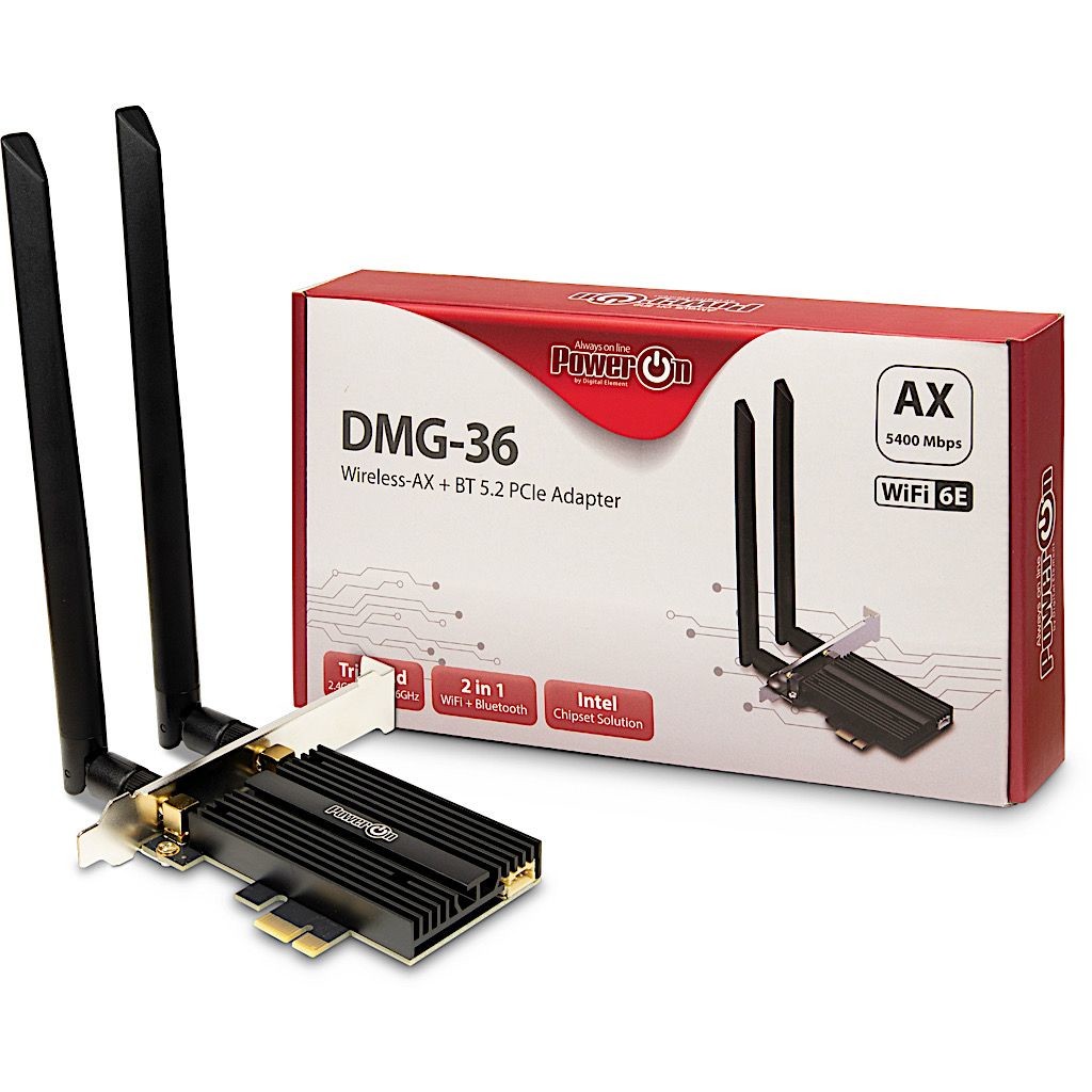Inter-Tech DMG-36 Internal WLAN / Bluetooth 5400 Mbit/s - Inter-Tech