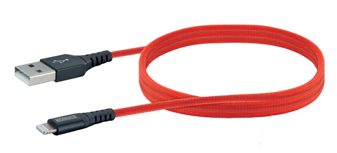 Schwaiger LPRO410 501 mobile phone cable Red 1.2 m USB A Lightning -