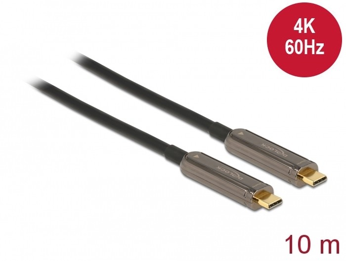 DeLOCK Active Optical USB-C Video Cable 4K 60 Hz 10 m - DeLOCK Active