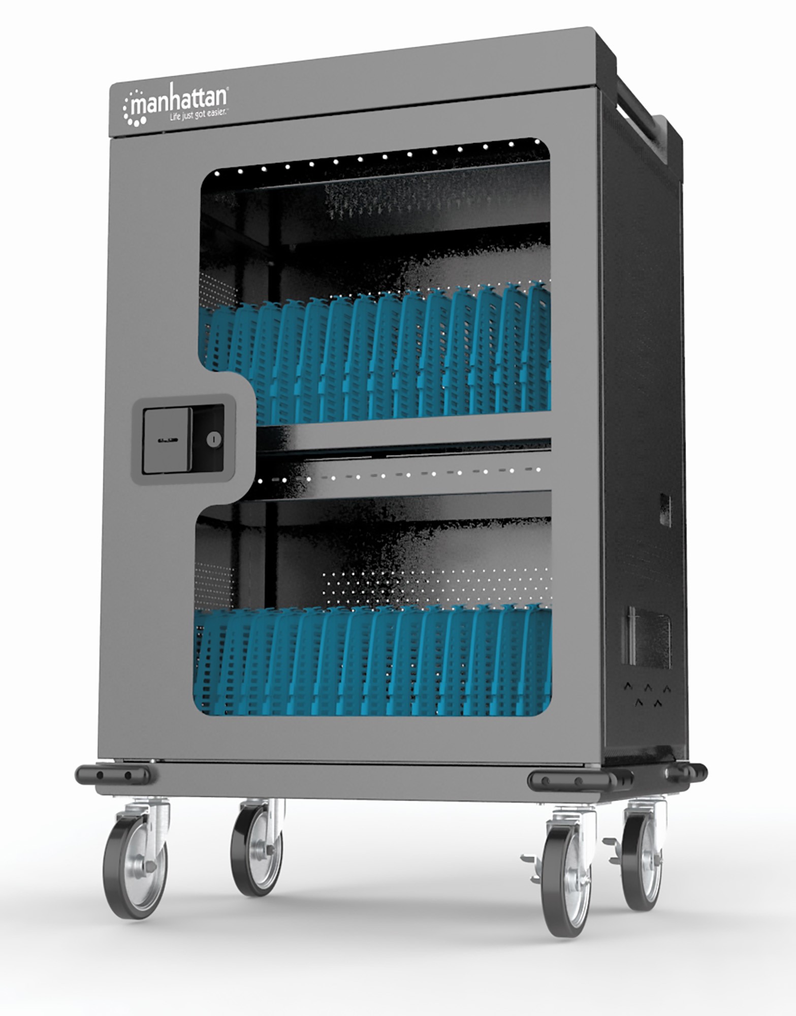 Manhattan Chariot de charge USB-C (armoire) 32 appareils (iPad jusqu