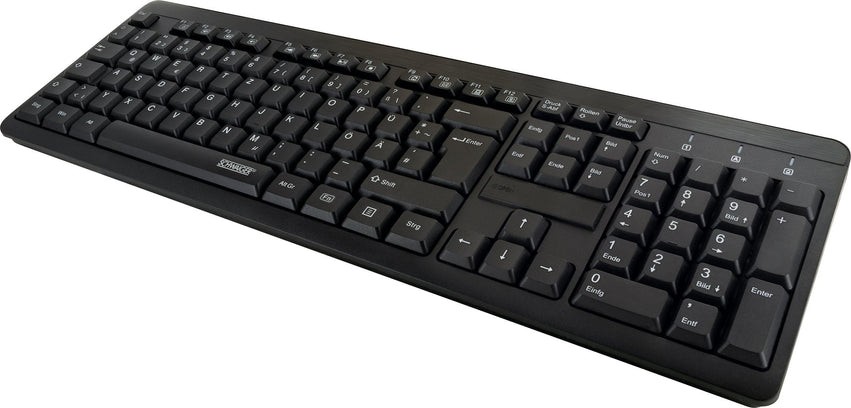 Schwaiger WKB1000 013 kabellose Tastatur - QWERTZ DE - schwarz