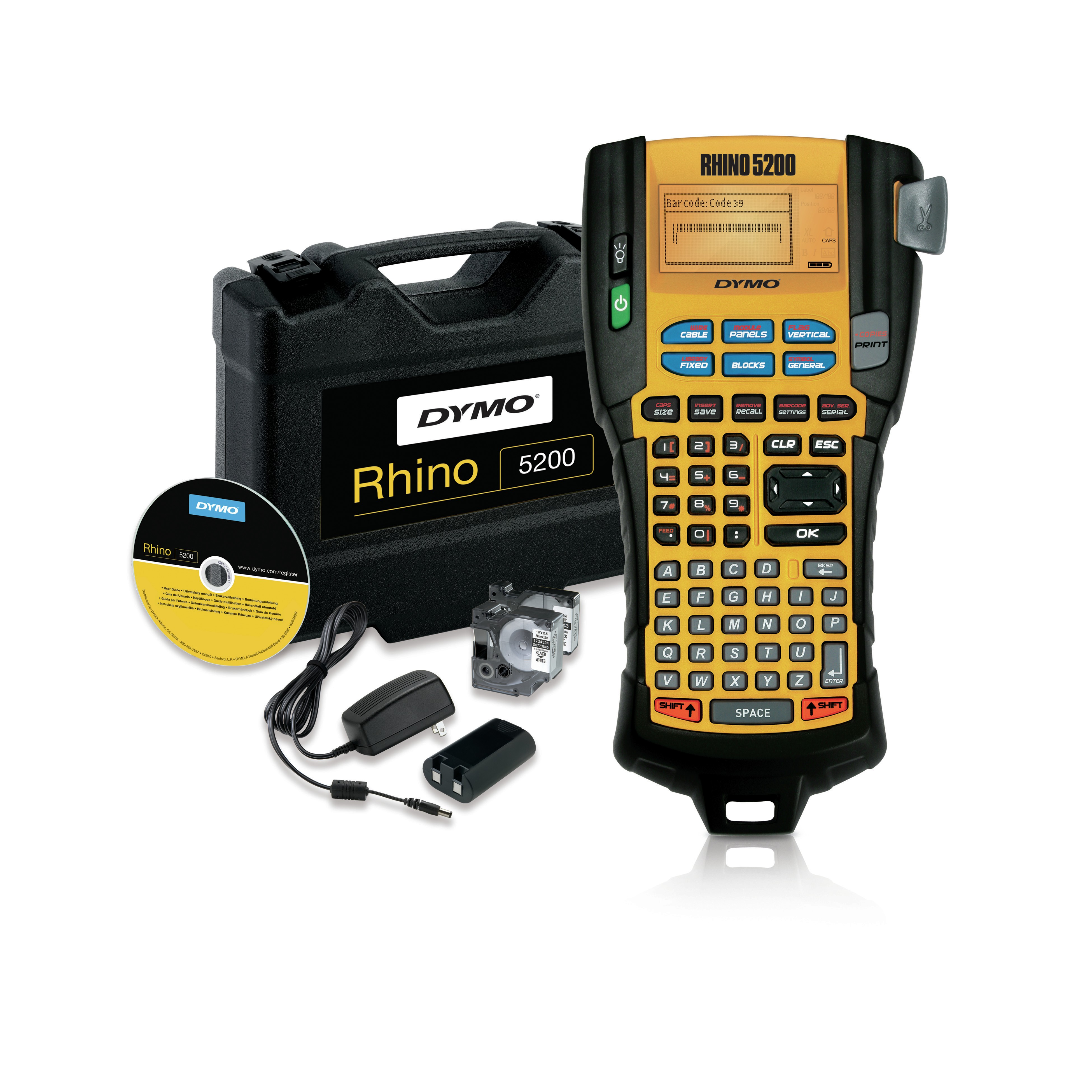 DYMO RHINO 5200 Industrial Label Maker | Labelling Machine Kit Case |