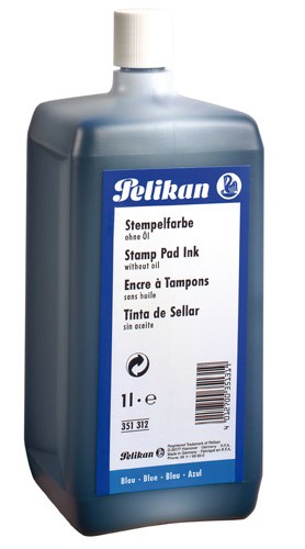 Pelikan 351312 ink pad refill - Pelikan 351312, 1000 ml, Blue, Bottle,