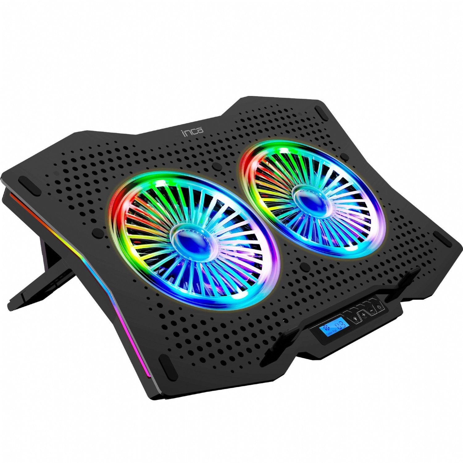 Inca INC-606TGS laptop cooling pad 45.7 cm (18") 1200 RPM Black -