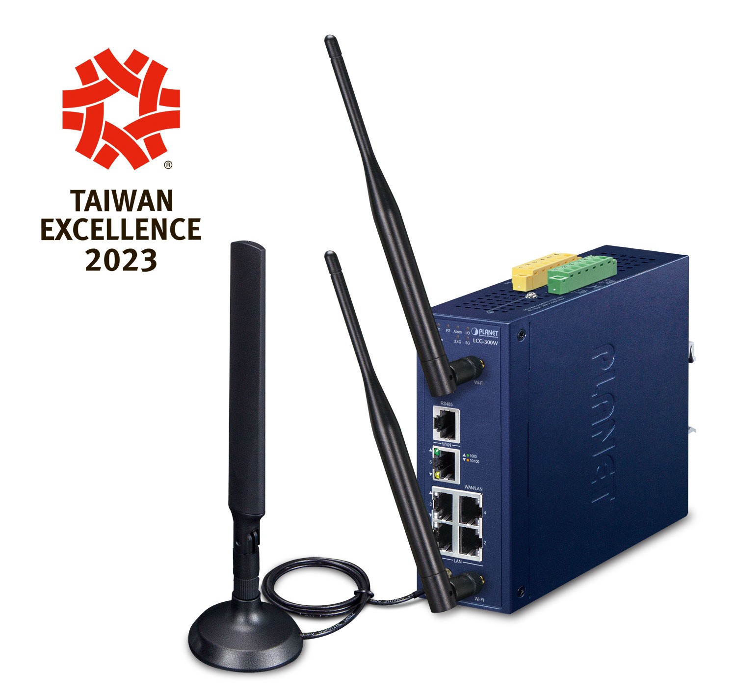 PLANET Industrial 5-Port GE LoRaWAN WLAN Gateway LCG-300W-EU gateway/
