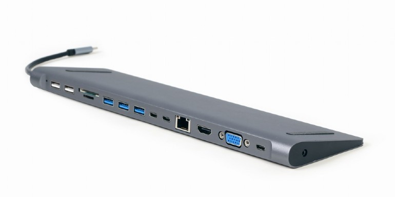Gembird A-CM-COMBO9-01 laptop dock/port replicator USB 3.2 Gen 1 (3.1