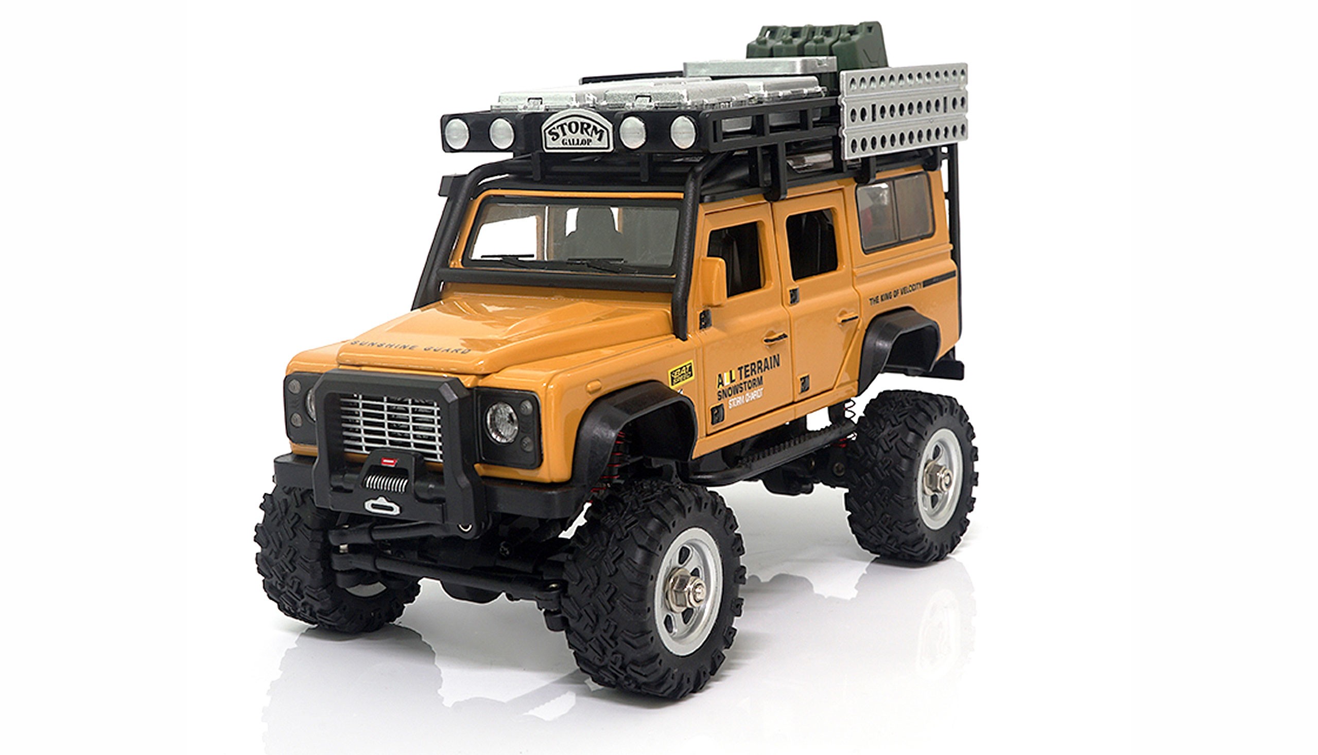 Amewi D90X28 Metall Scale Crawler gelb Radio-Controlled (RC) model