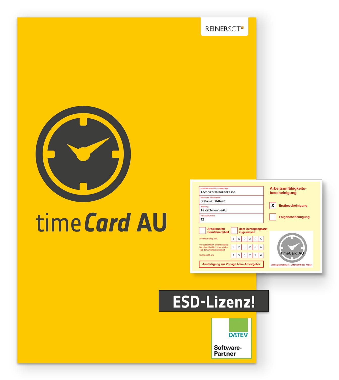 Reiner SCT timeCard AU, 100 employees, ESD, 1 year Commercial 1