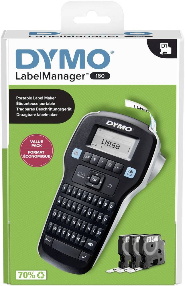 DYMO LabelManager Kit de base avec étiqueteuse 160 | Imprimante