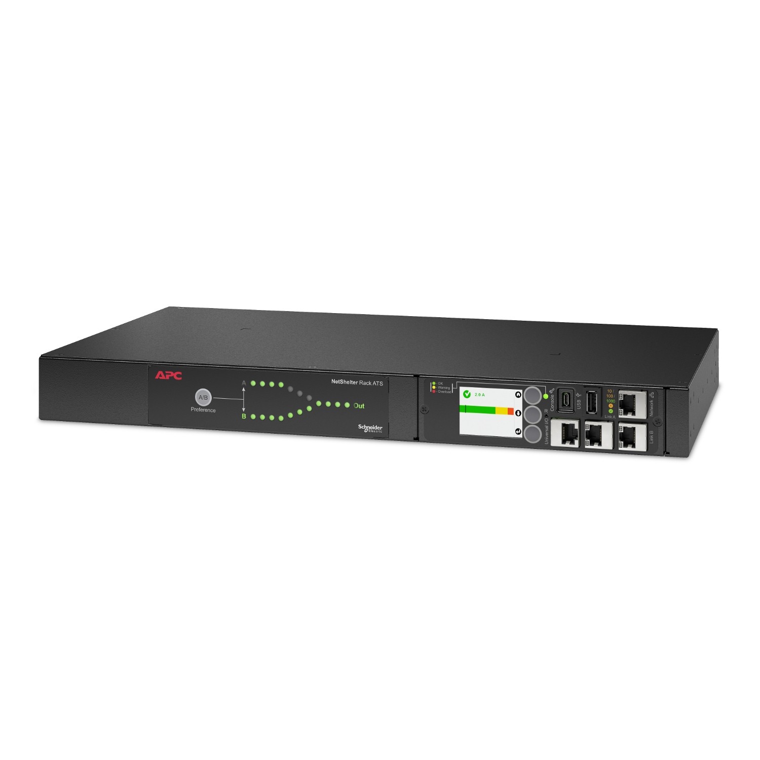 APC Automatic Transfer Switch AP4423A - (8x) C13 + (1x) C19, 3680W,