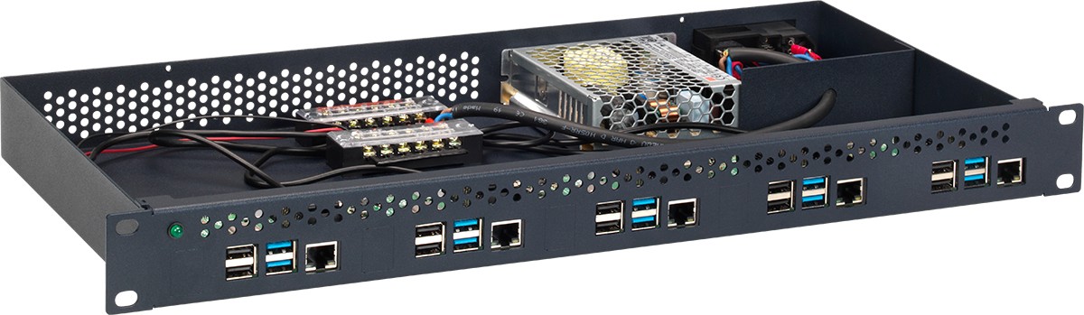 Rackmount.IT RM-PI-T1 kit di fissaggio Nero - Rackmount.IT RM-PI-T1,