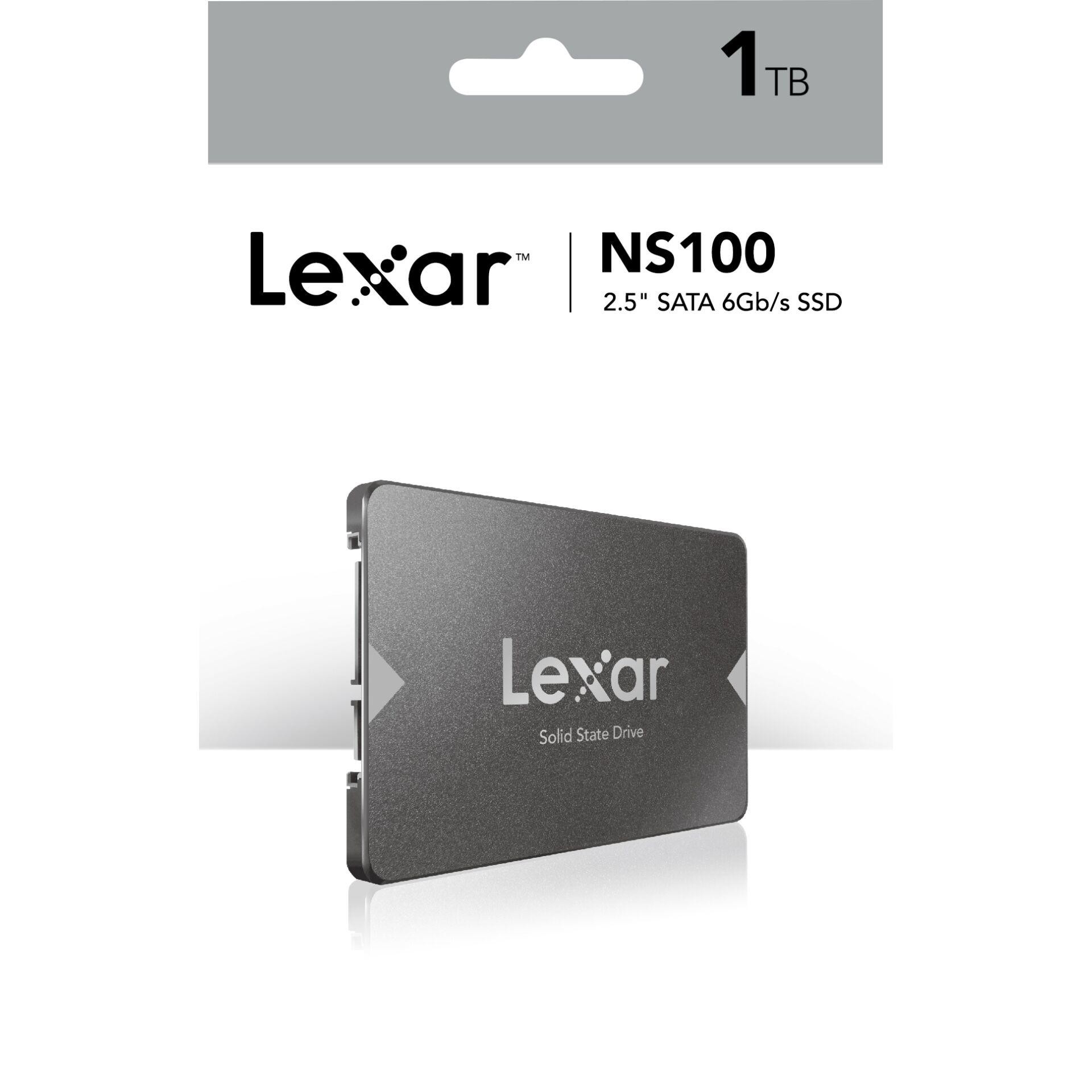 Lexar NS100 1 TB 2.5" Serial ATA III - Lexar NS100, 1 TB, 2.5", 550