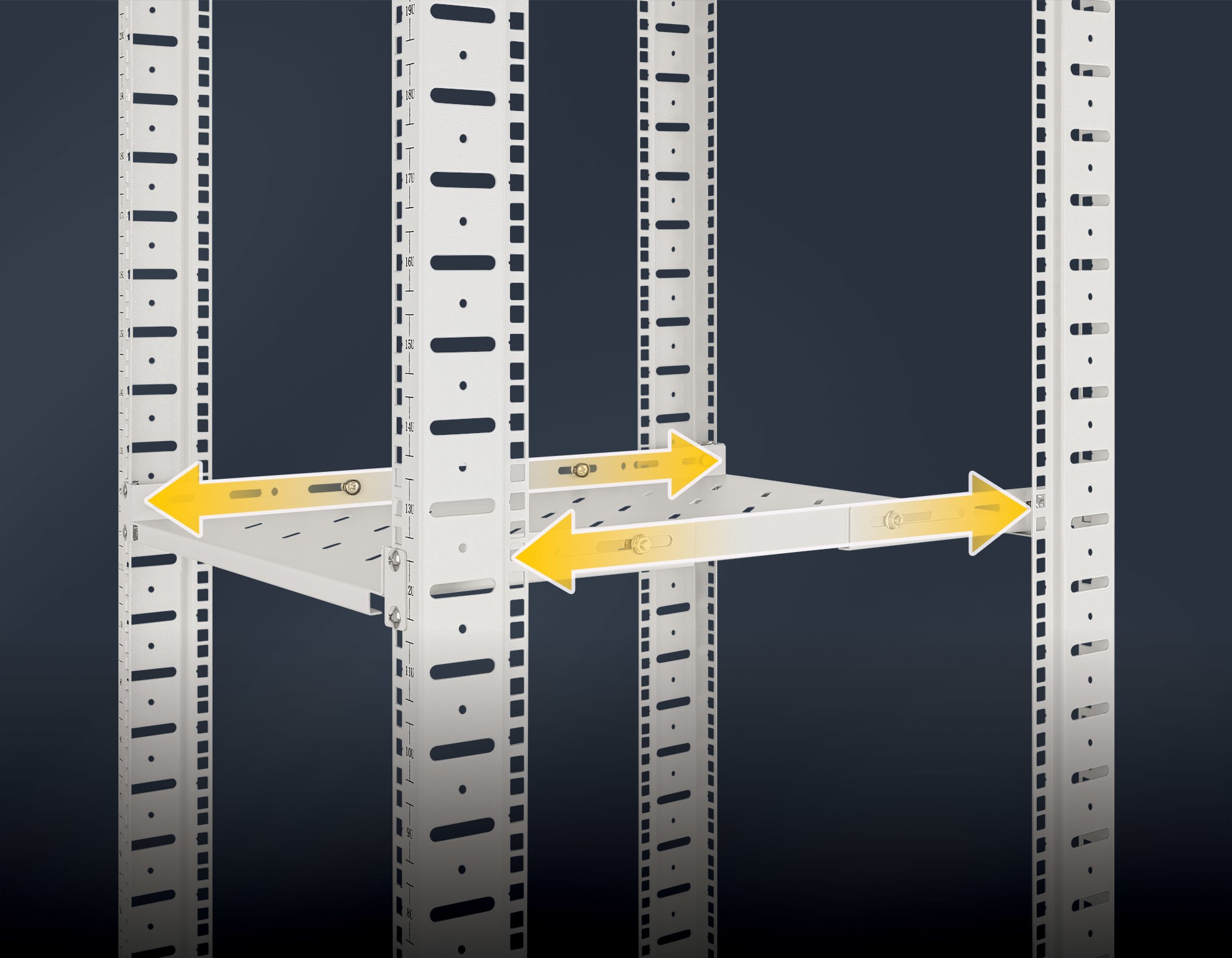 Adjustable Shelf Railing Sotel | Intellinet 19